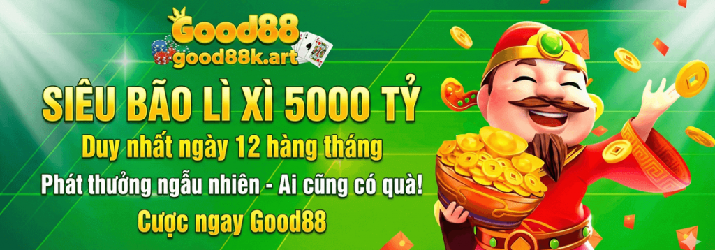 Banner khuyến mãi 5000 tỷ của good88