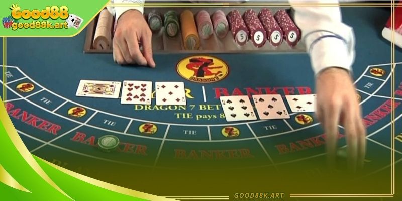 Giao diện tổng quan bàn chơi Baccarat trực tiếp 
