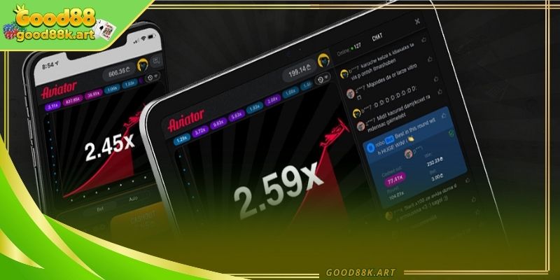 Hình minh họa chuyến bay tăng hệ số SPRIBE (Aviator)